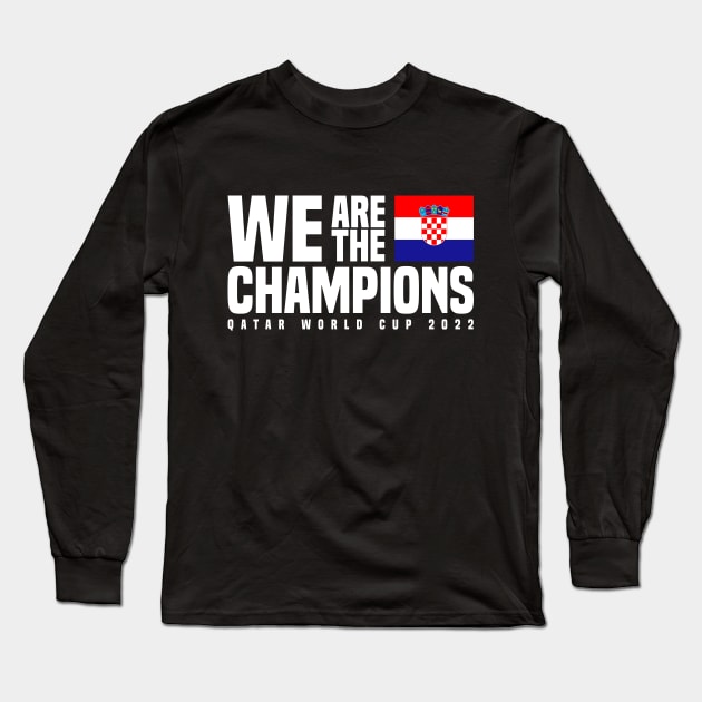 Qatar World Cup Champions 2022 - Croatia Long Sleeve T-Shirt by Den Vector